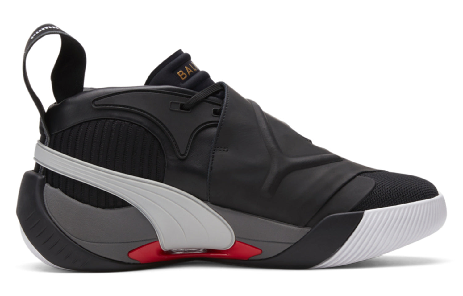 PUMA Court x Balmain 'Black High Risk Red' 195683-01