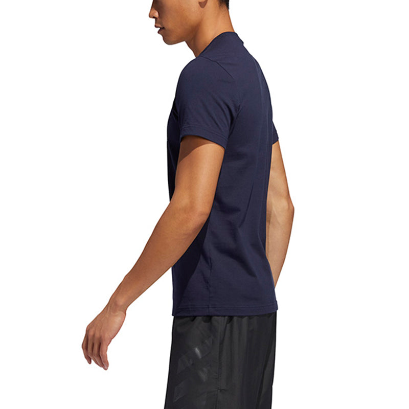 adidas Athleisure Casual Sports Round Neck Short Sleeve Navy Blue GI0055