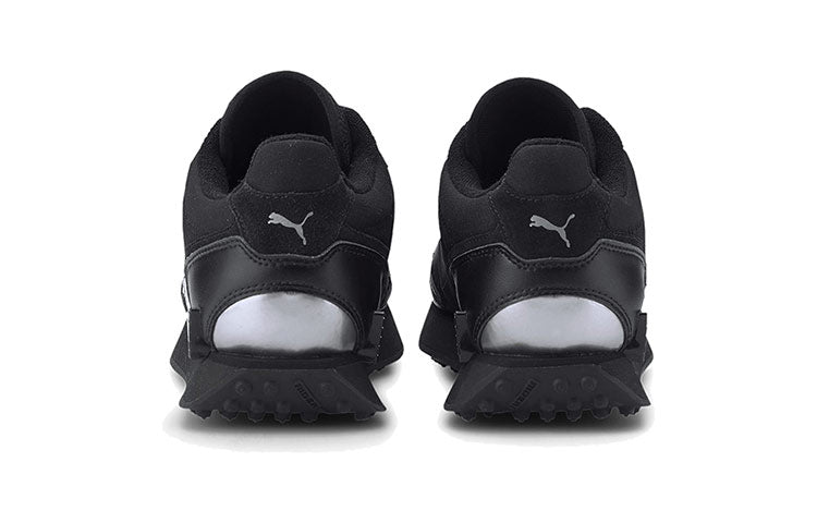 (WMNS) PUMA Mile Rider Bright Peaks Low-Top Sneakers Black/Grey 374113-01