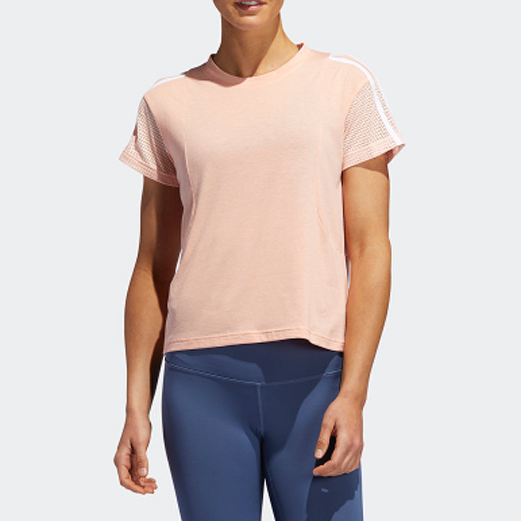 (WMNS) adidas Training Round Neck Pullover Short Sleeve Pink EA3359