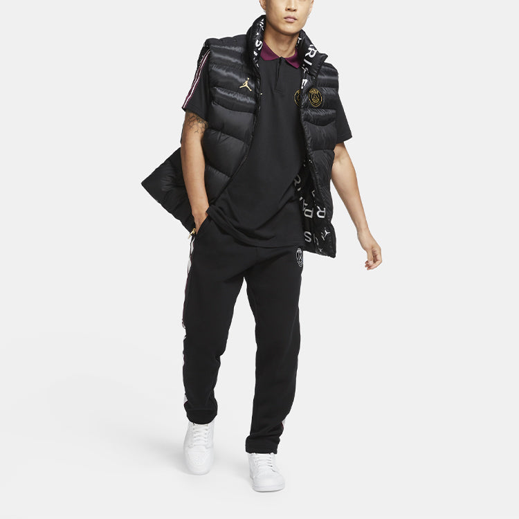 Air Jordan Paris Saint-Germain Reversible Stay Warm Stand Collar vest Black CV9957-010