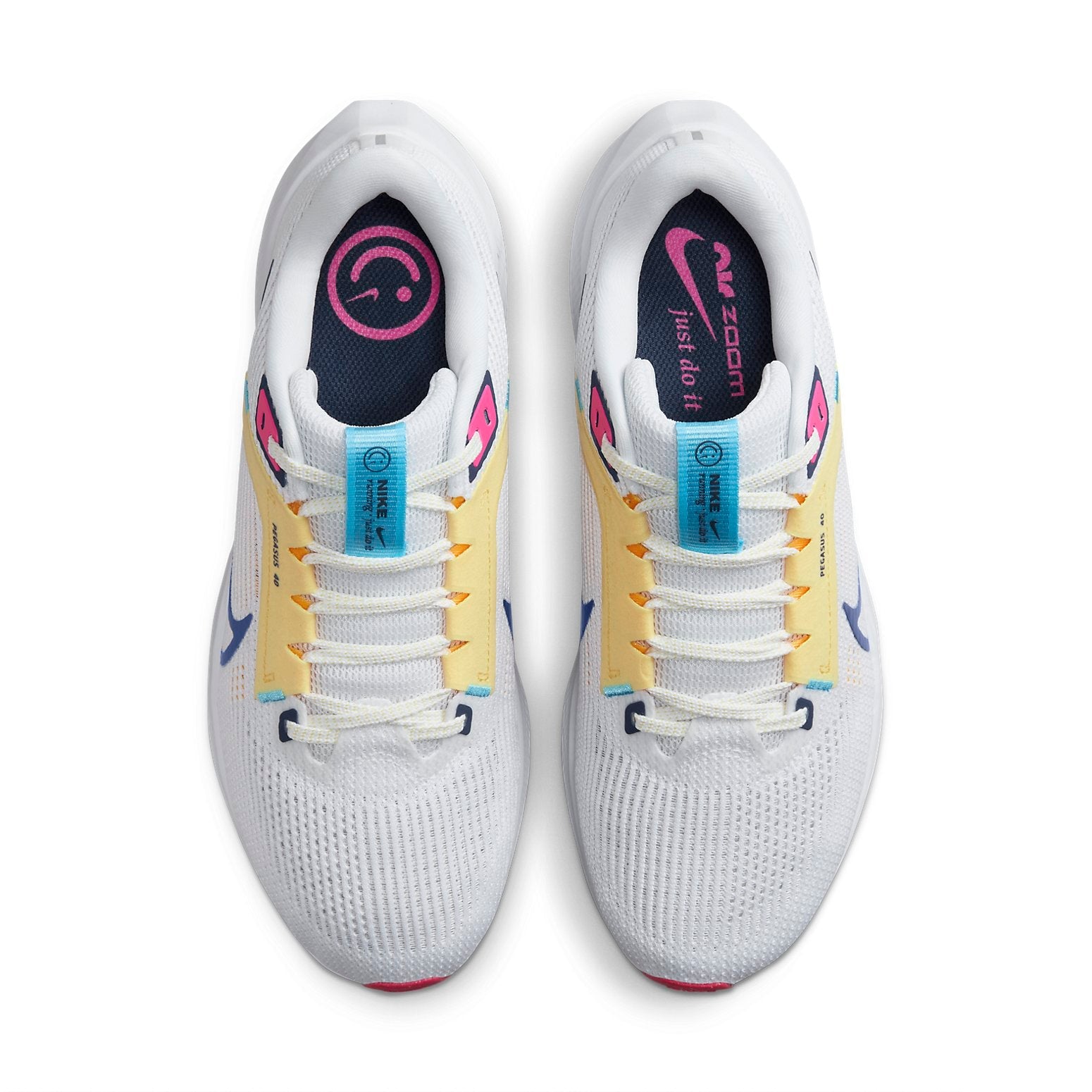 (WMNS) Nike Pegasus 40 'White Deep Royal Blue' DV3854-105