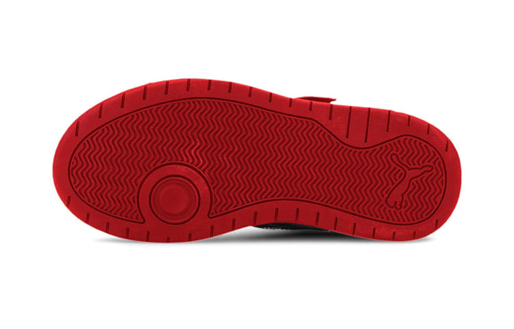 (PS) PUMA Backcourt Mid Ac Black/Red 374410-03