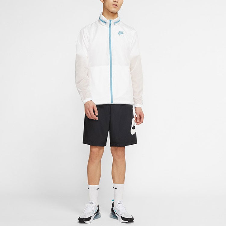 Nike Sportswear Full-length zipper Cardigan Jacket White CW4820-100