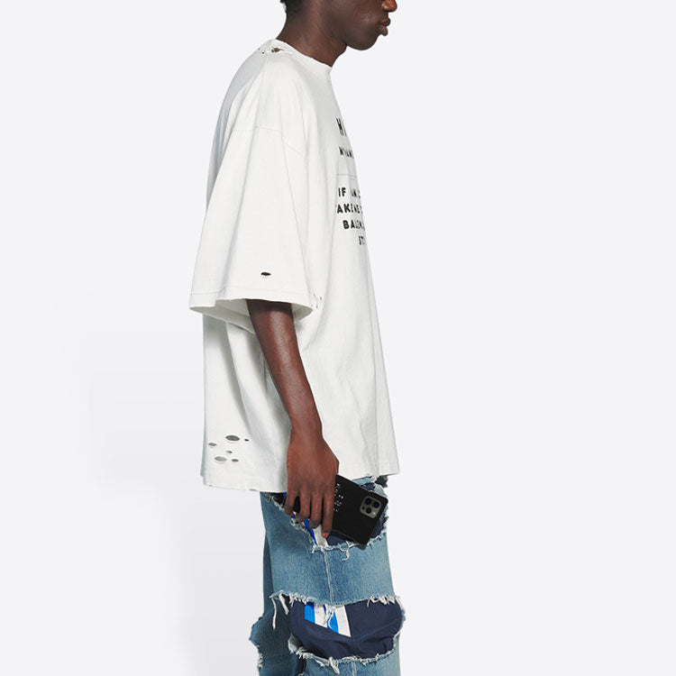 Balenciaga FW21 HI MY NAME IS WIDE FIT Tee 661715TKVF19081