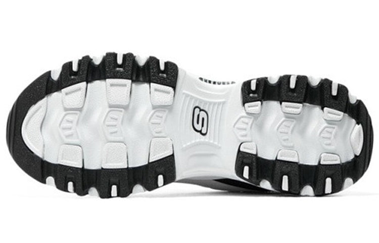 (WMNS) Skechers DLITES 1.0 'White Black' 896121-WBK