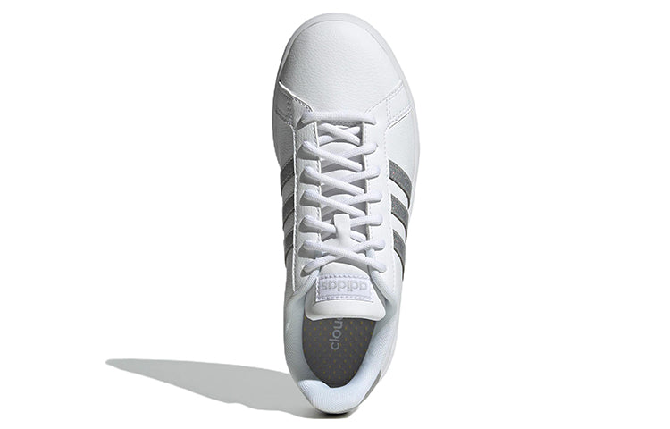 (WMNS) adidas Grand Court Cloudfoam Lifestyle 'White Silver Metallic' GZ1837