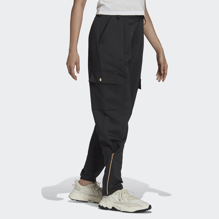 (WMNS) adidas Womens Modular Cargo Pants Asia Sizing 'Black' HG6674