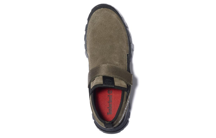 Timberland Mills Falls Slip-On Leather Shoes 'Olive Green Suede' A25KK901