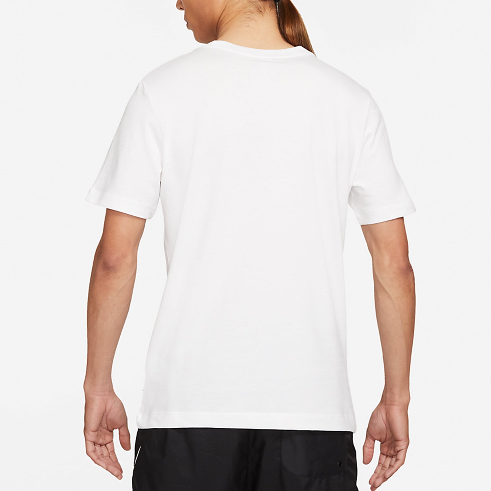 Nike Sportswear 3D Logo Printing Sports Round Neck Short Sleeve White DJ1370-100