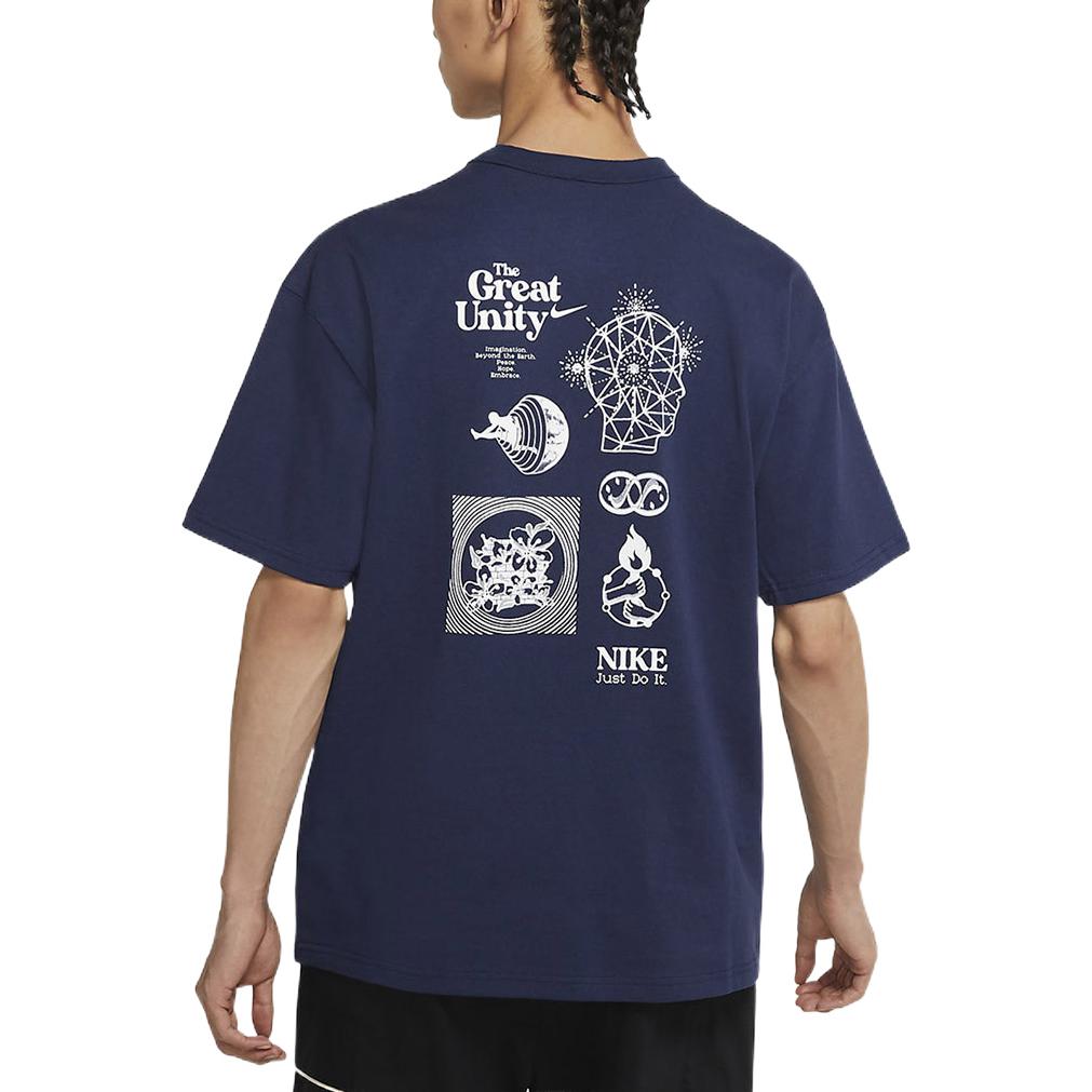 Nike Great Unity Ss Tee Sports Short Sleeve Men's Blue DM7899-410