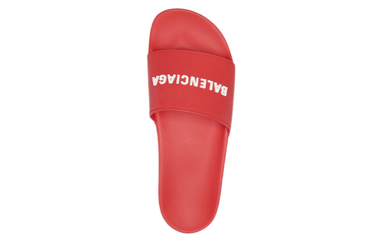 Balenciaga Pool Slides 'Red' 565826W1S806090