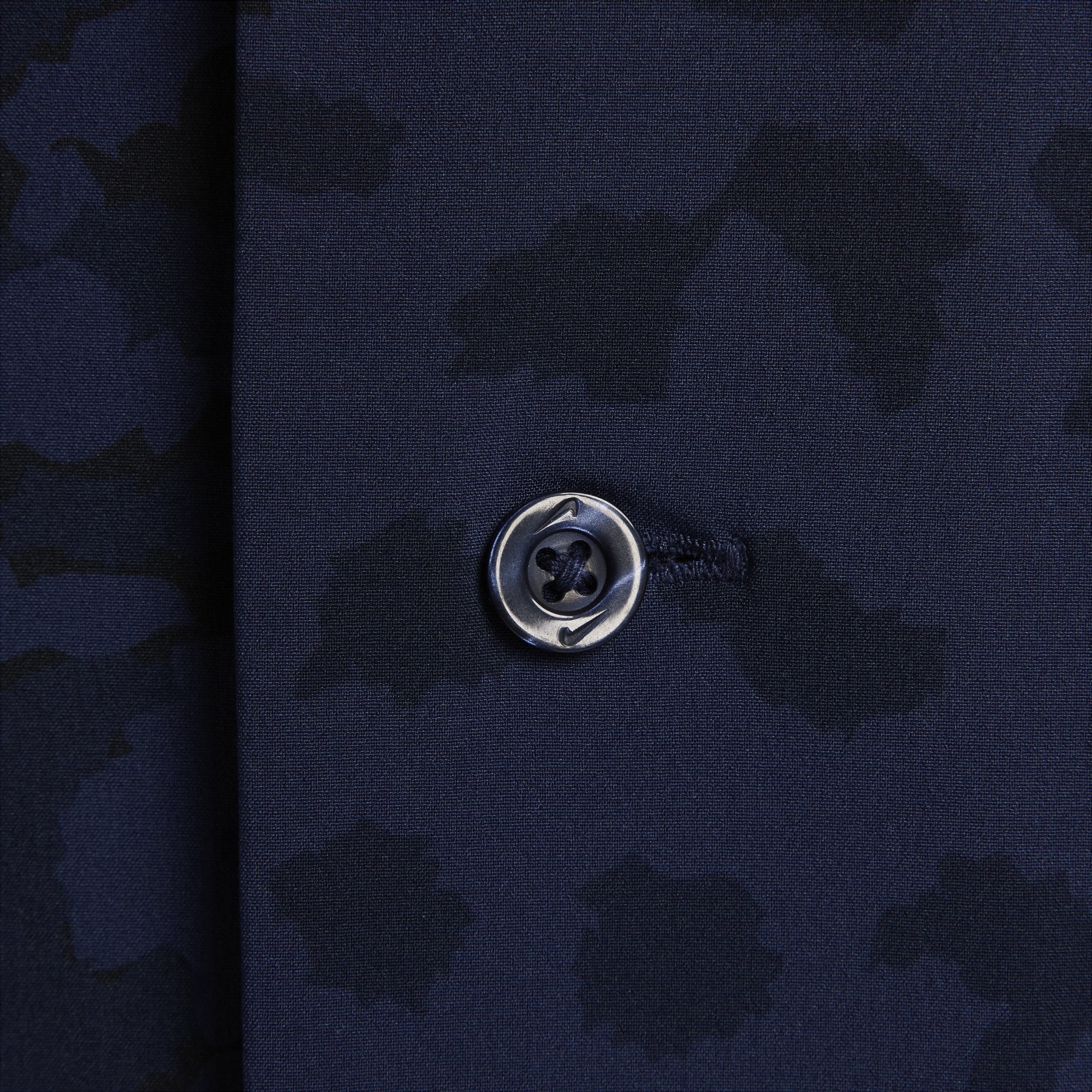 Nike Print Bowler Short Sleeve Button-Down Skate Shirt Asia Sizing 'Midnight Navy' FN2596-410