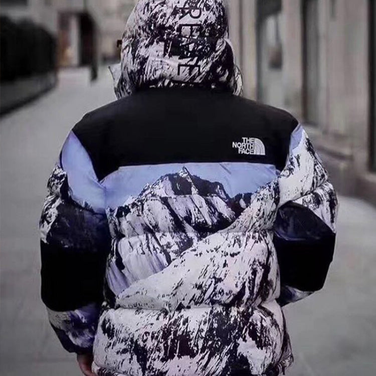 Supreme x The North Face Mountain Baltoro 700 Fill Down Jacket 'White Blue Black' SUP-SS18-599