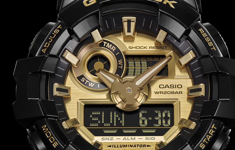 CASIO G-Shock Analog-Digital 'Black Gold' GA-710GB-1APRDB