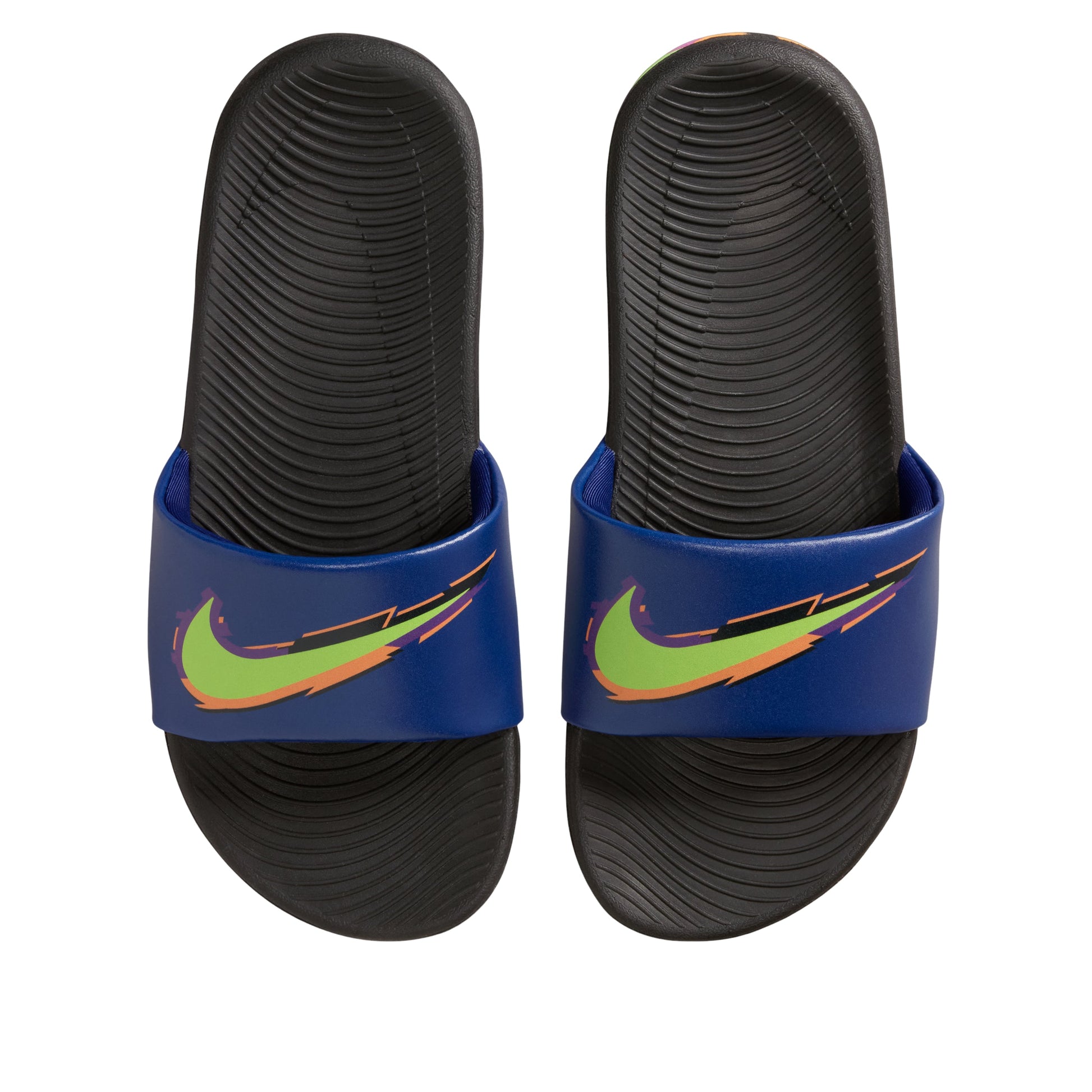 (GS) Nike Kawa Slide SE 'Black Blue Void Green Strike' IM5714-001
