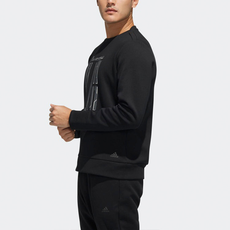 adidas Wj Cs Gfx Sports Printing Pattern Round Neck Pullover Black DW4654