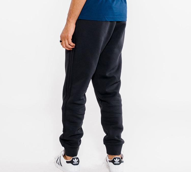 adidas Classic Logo Drawstring Fleece Lined Sports Pants Black FI1476