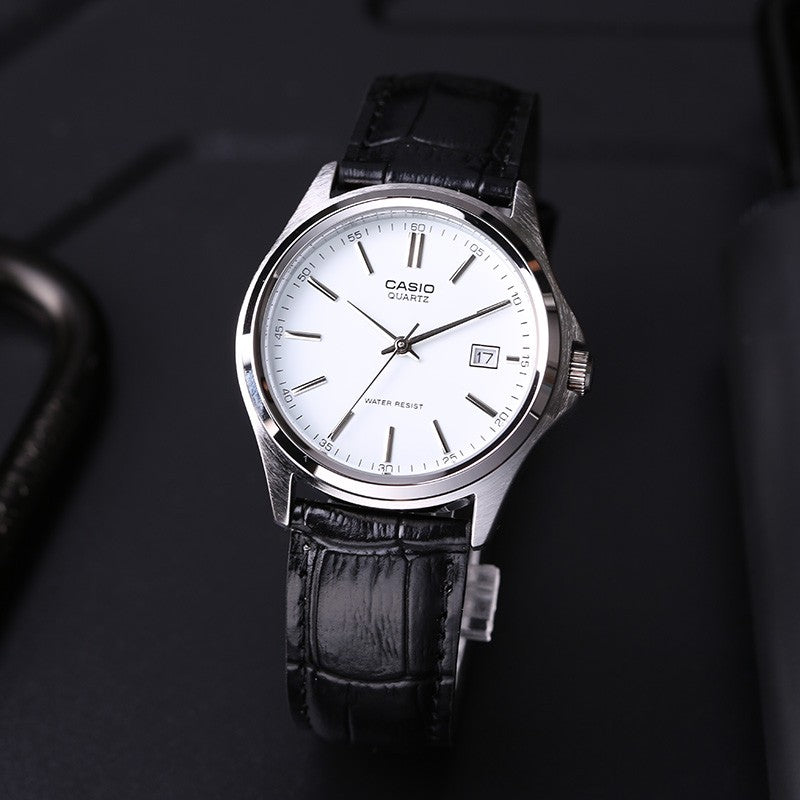 CASIO General DRESS Japan / South Korea Fashion Couple White Analog MTP-1183E-7A&LTP-1183E-7A