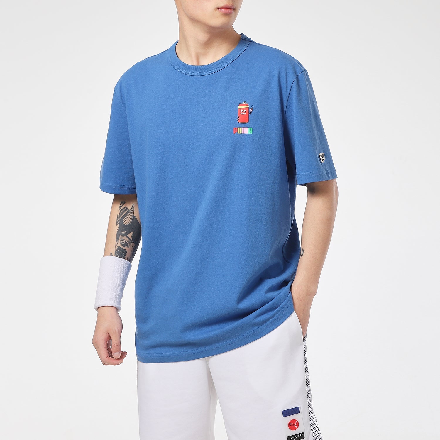 PUMA Downtown Graphic T-Shirt 'Blue' 531335-13