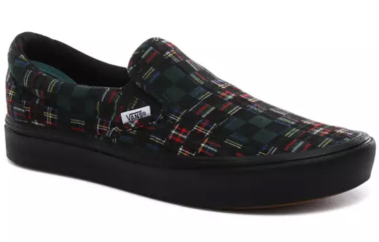 Vans Comfycush Slip-On 'Plaid Checkerboard - Green' VN0A3WMDTFO