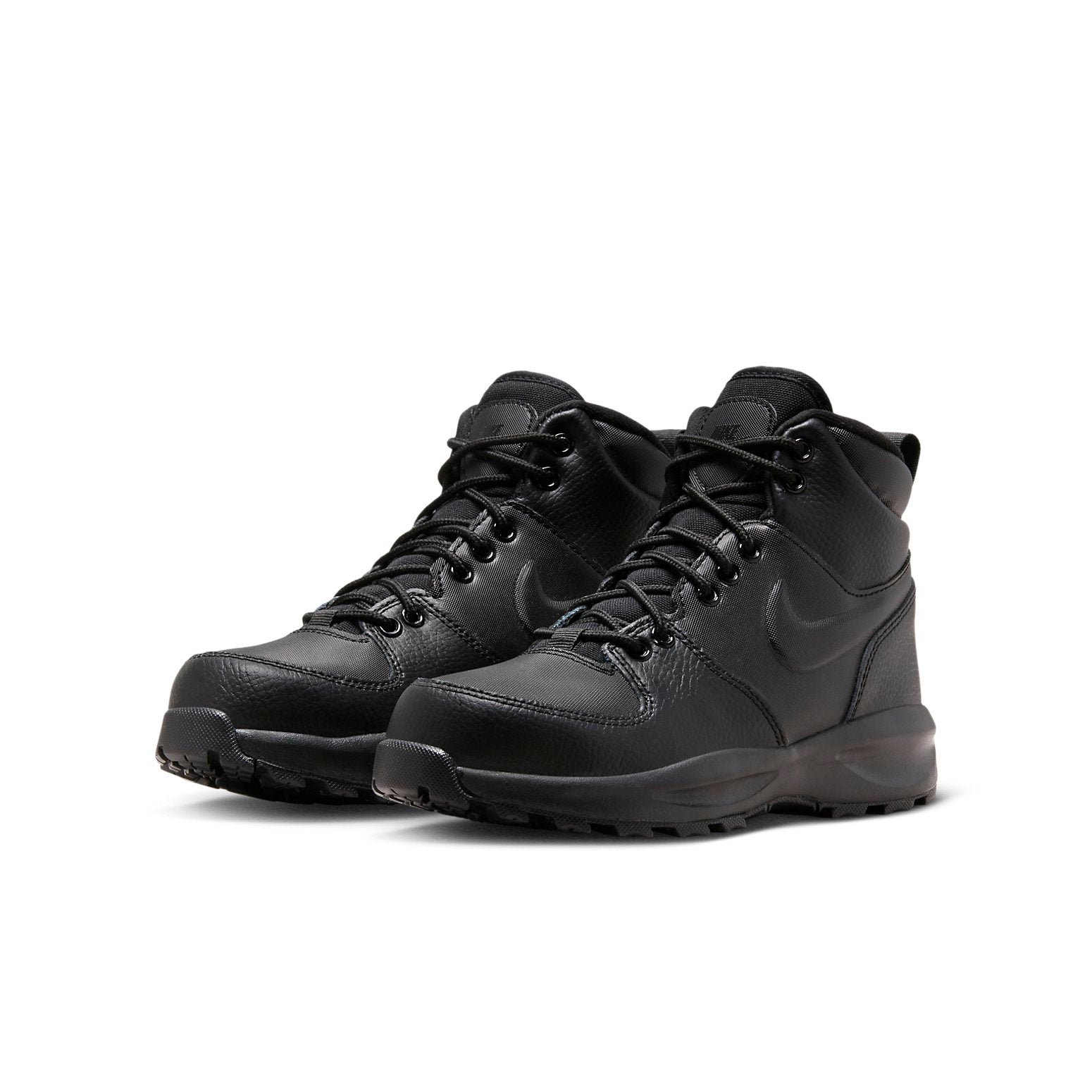 (GS) Nike Manoa Leather 'Triple Black' BQ5372-001