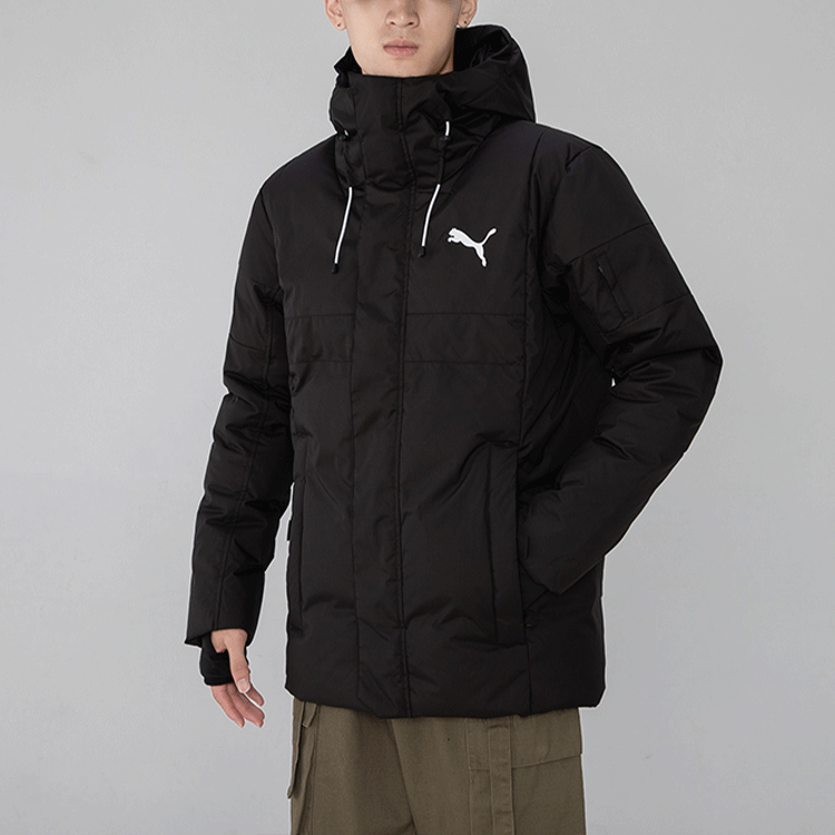 PUMA Long Sleeve Down Puffer Jacket 'Black' 581637-51