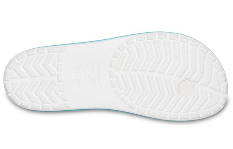 (WMNS) Crocs Crocband Flowers Flip-Flops White 206101-1C8