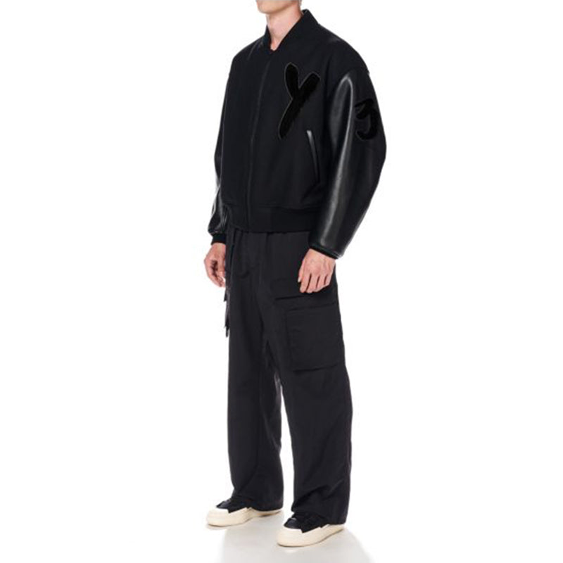adidas Y-3 Letterman Jacket 'Black' IA3101
