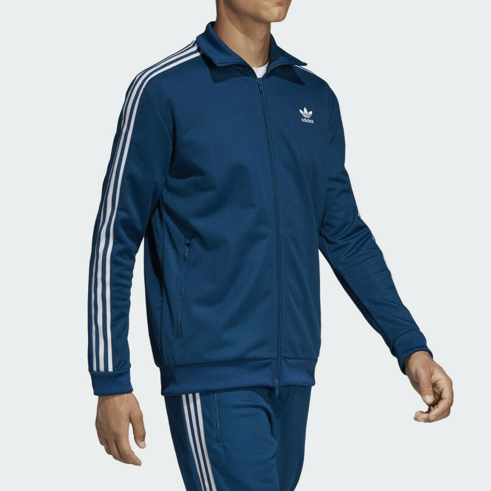 adidas originals Firebird Track Jacket Zipper tournament Sports Stand Collar Blue DV1522