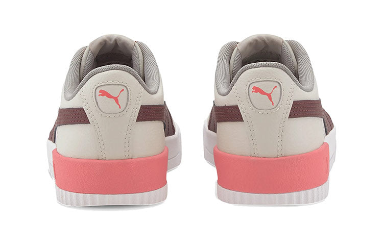 (WMNS) PUMA Carina Leather 'Khaki White Brown' 370325-20