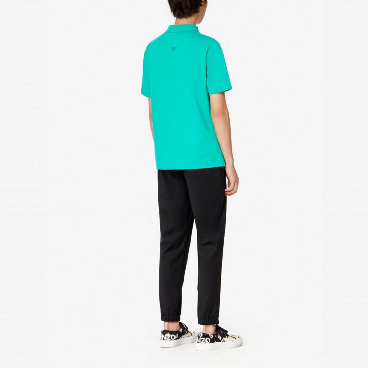 Men's KENZO Alphabet Logo Short Sleeve Polo Shirt Green F965PO0384BD-58