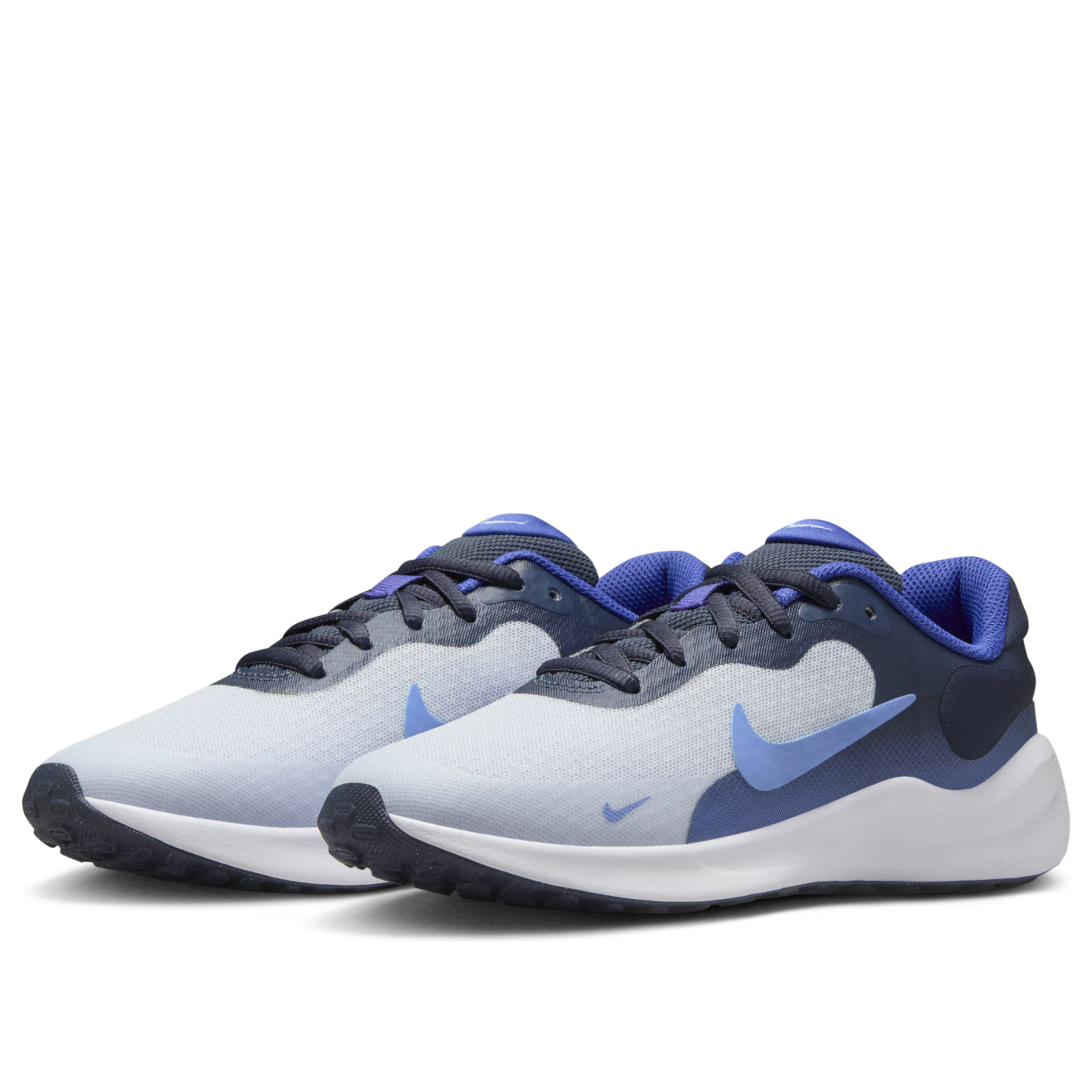 (GS) Nike Revolution 7 'Football Grey Royal Pulse' FB7689-007
