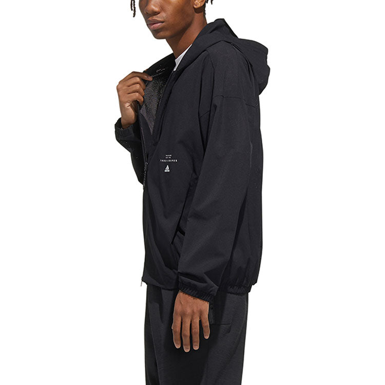 adidas Casual Sports Hooded Jacket Men's Black FM5397