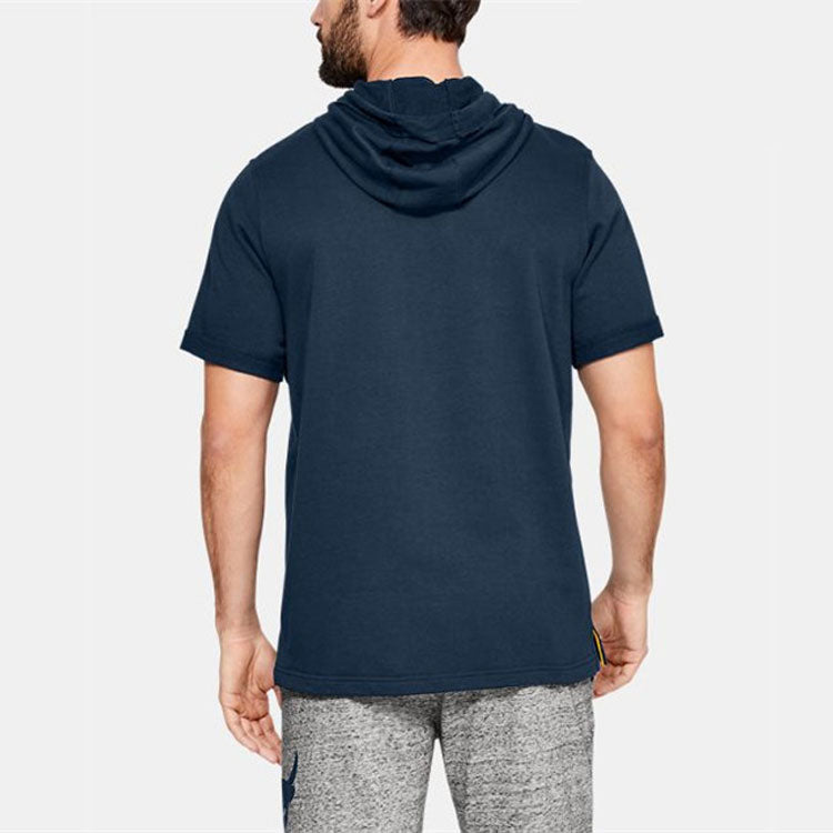 Men's Under Armour hooded Short Sleeve Blue 1345818-408