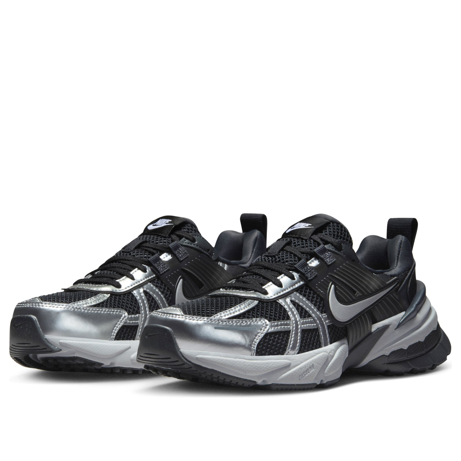 (WMNS) Nike V2K Run 'Black Metallic Silver' FD0736-005