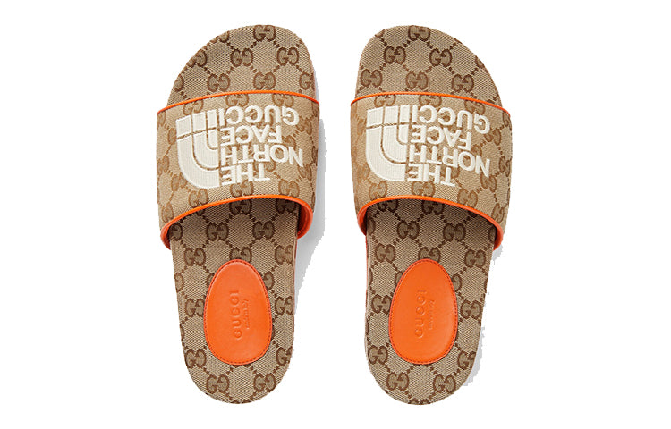 (WMNS) Gucci Slide x The North Face 'Beige Orange Monogram' 679947-2HKM0-9770