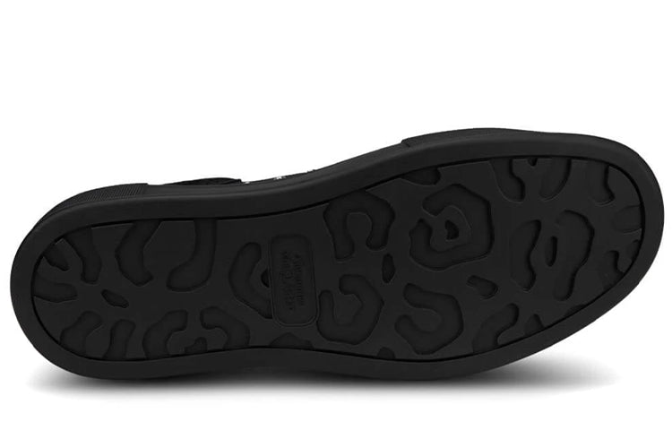 Alexander McQueen Deck Skate Plimsoll Lace Up 'Triple Black' 654594W4MV71000