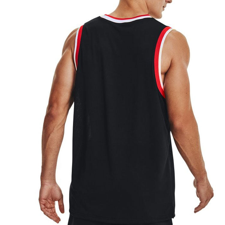 Under Armour Baseline Tank Top 'Black Red' 1370238-001