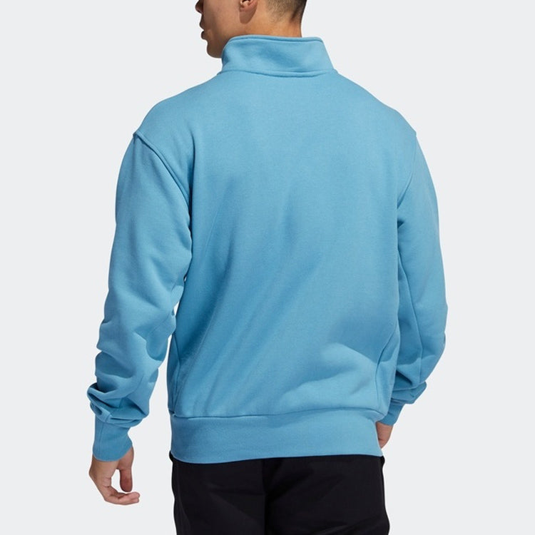 adidas Heavyweight Shmoofoil 1/4 Zip Sweatshirt 'Blue' GL9943