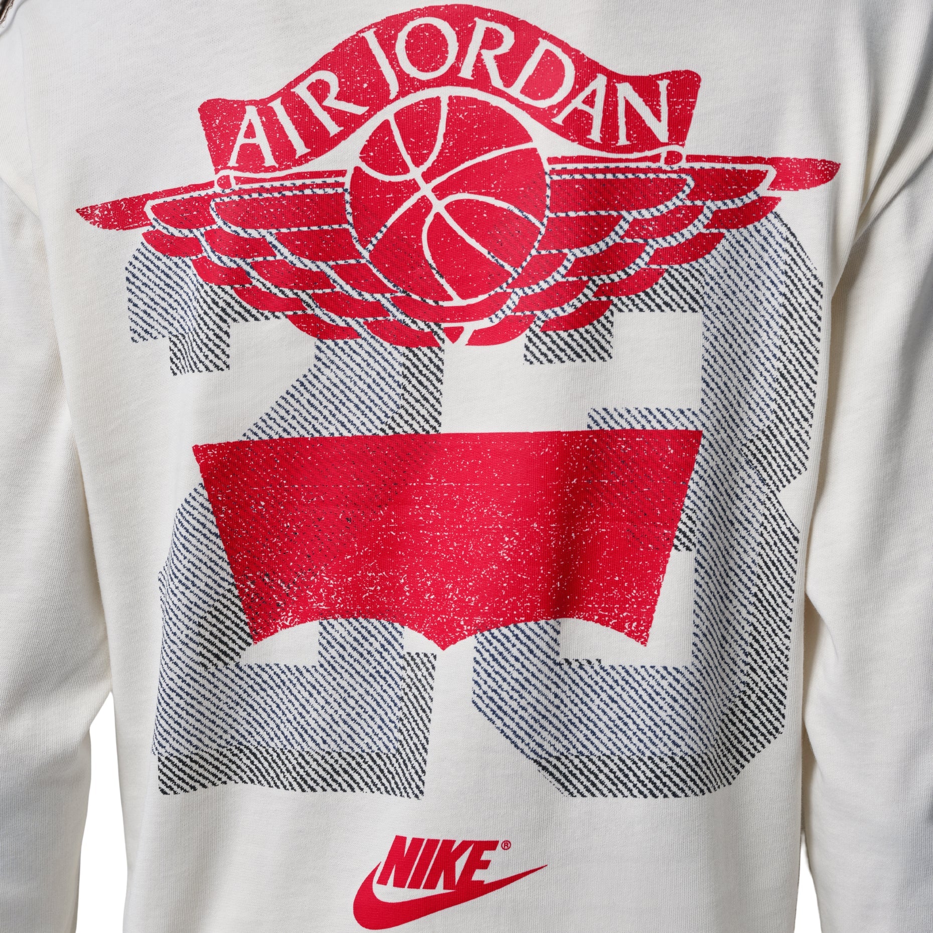 Air Jordan x Levi's Long Sleeve T-Shirt 'Beige Red Grey' IM6731-110