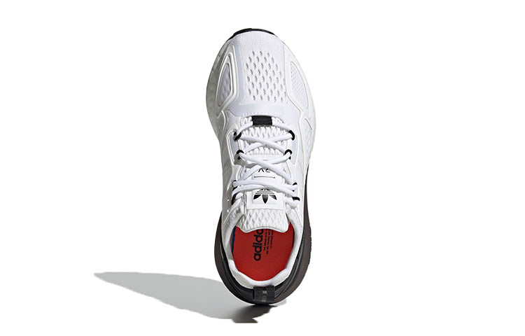 (GS) adidas ZX 2K Boost J 'White Black' GY2678
