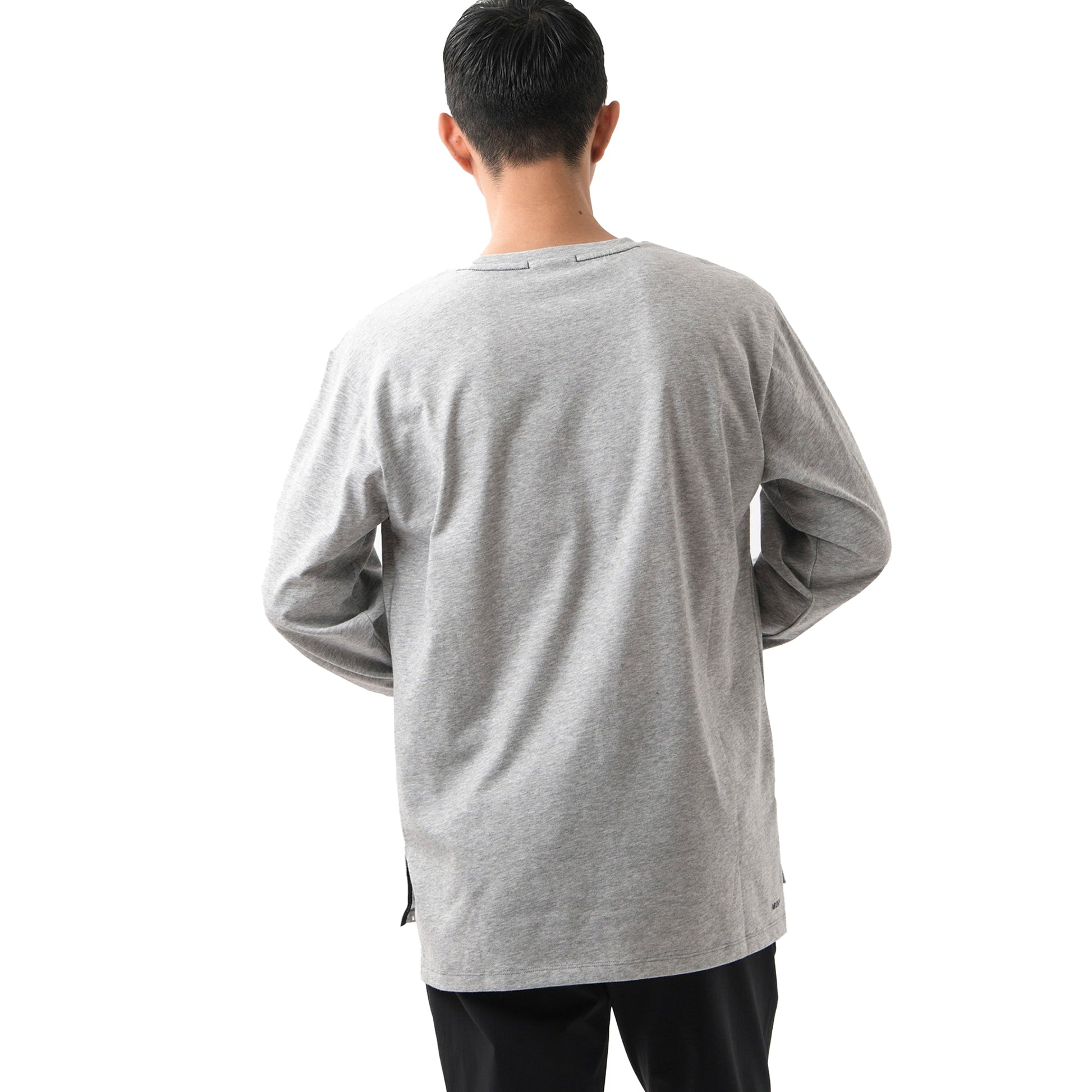New Balance R.W.T. Graphic Long Sleeve Heathertech Tee Men's Grey AMT03063-AG