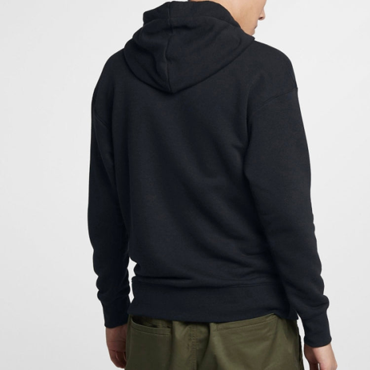 Nike Chest LOGO Athleisure Casual Sports Pullover Black AV8411-010