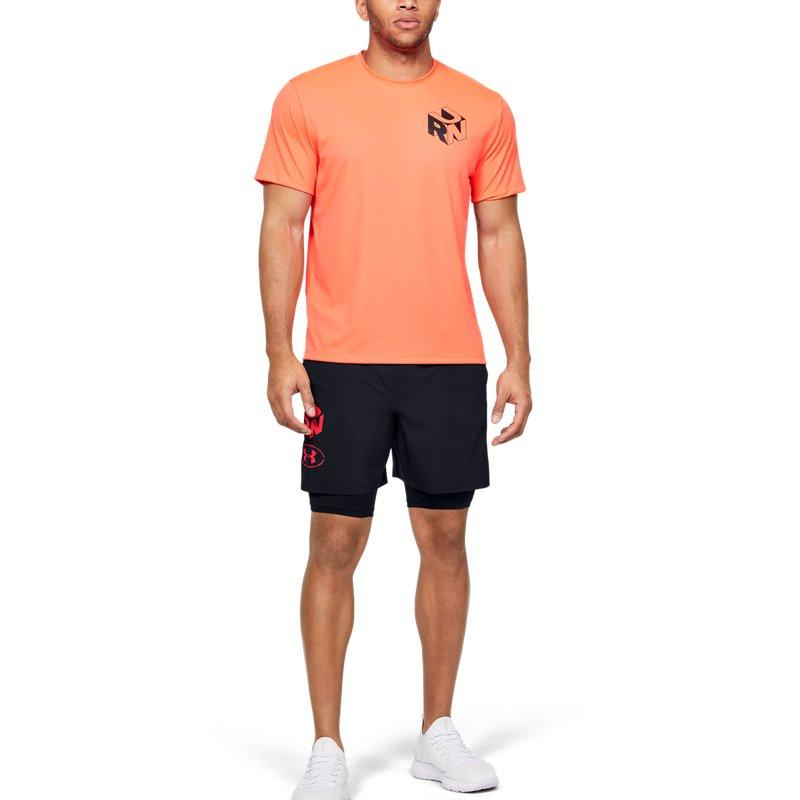 Under Armour Launch Get Out Run 2-in-1 Running Shorts 'Black Red' 1350772-001