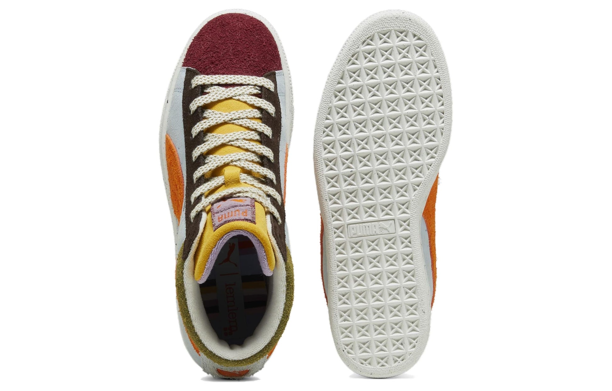 (WMNS) PUMA Lemlem x Suede Mid 'Icy Blue Cayenne Pepper' 396629-01