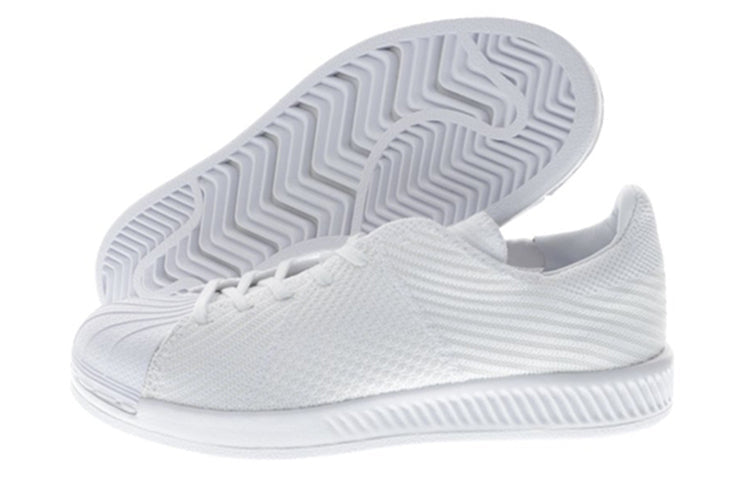 (GS) adidas Superstar Bounce Primeknit J 'Triple White' BB0342