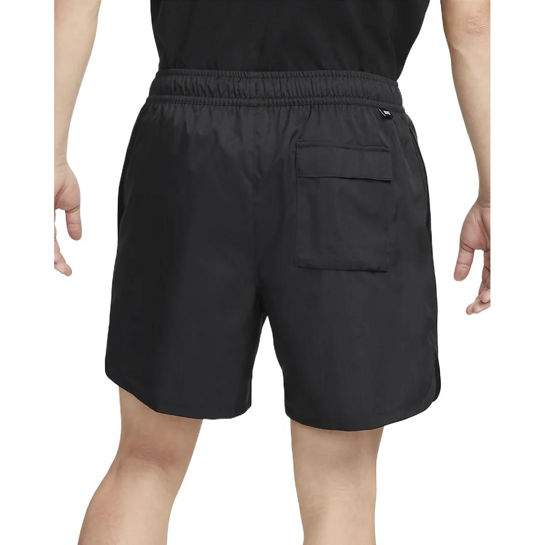 Men's Nike Sportswear Solid Color Minimalistic Lacing Sports Shorts Black DM6830-010