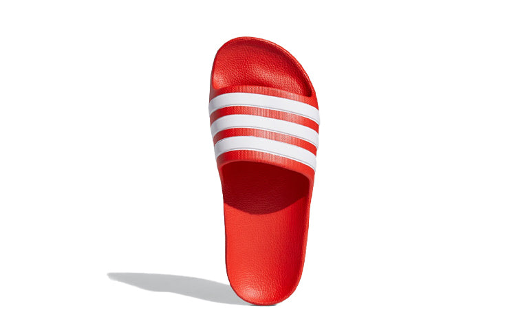 (GS) adidas Adilette Aqua Slides 'Red White' EF1750