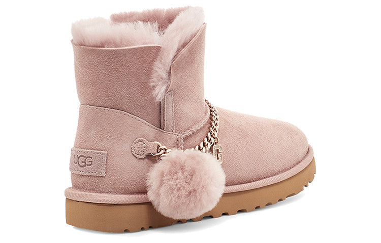 (WMNS) UGG Classic Charm Mini Stay Warm Fleece Lined Pink 1112493-DUS